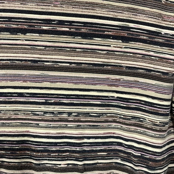 🌸 Croft & Barrow Crewneck Long Sleeve Striped Top L - Picture 2 of 14